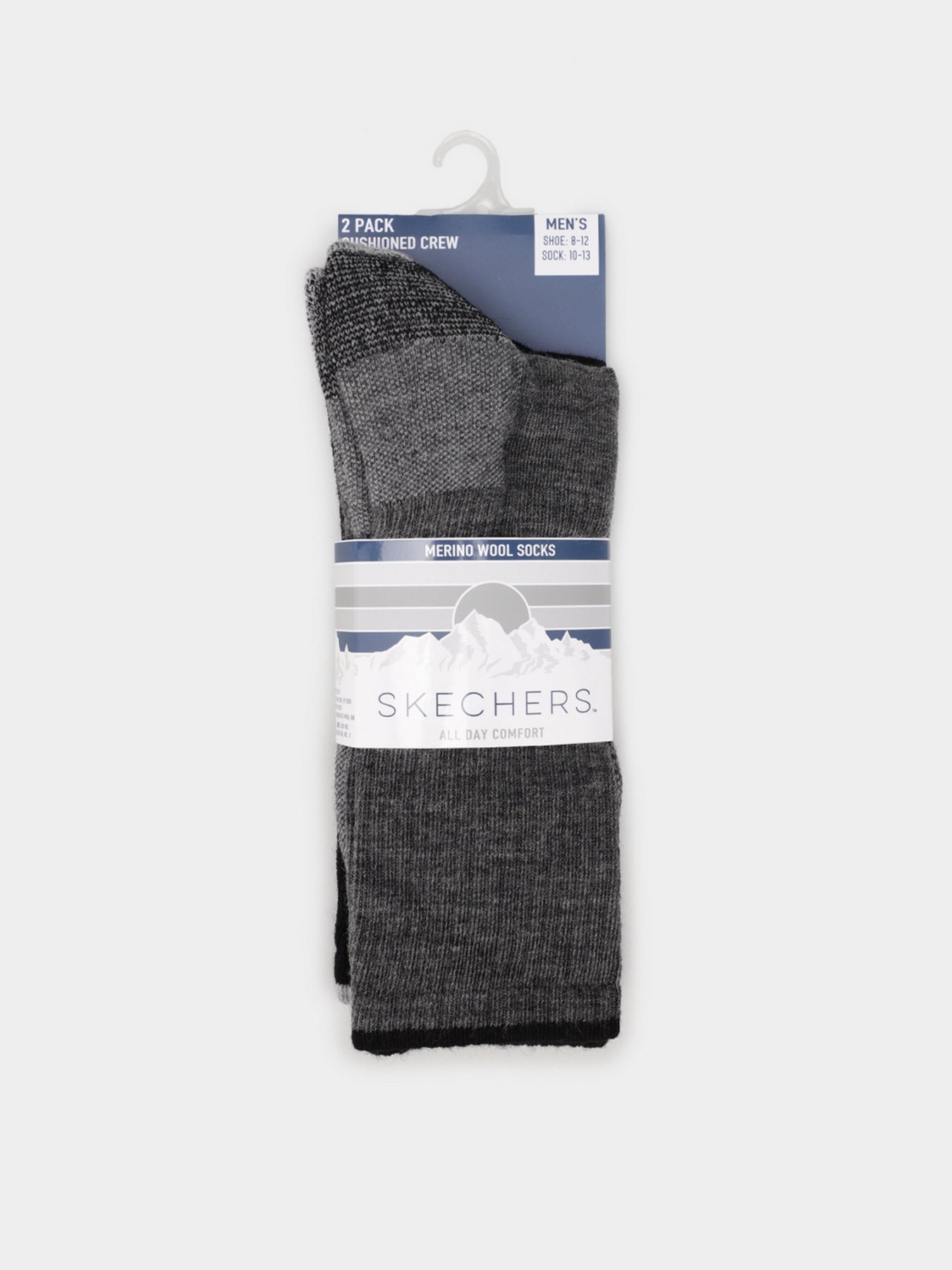 Набір шкарпеток Skechers Merino Wool Crew Socks модель S117424-041 Набір шкарпеток Skechers Merino Wool Crew Socks модель S117424-041 Фото
