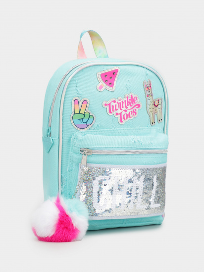 Рюкзак Skechers  MINI REVERSE SEQUENCE TWINKLE TOES BACKPACK модель SKTT6883 AQUA — фото - INTERTOP