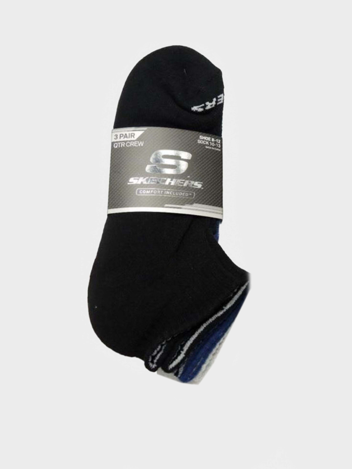 Носки и гольфы Skechers 3PK 1/2 TERRY QTR CREW модель S111035-992 Фото