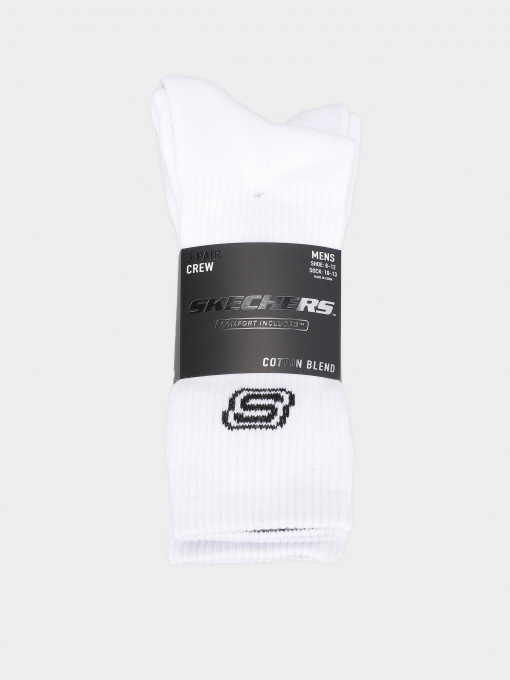 Набір шкарпеток Skechers 3PK 1/2 TERRY RIBBED CREW модель S117454-100 Фото