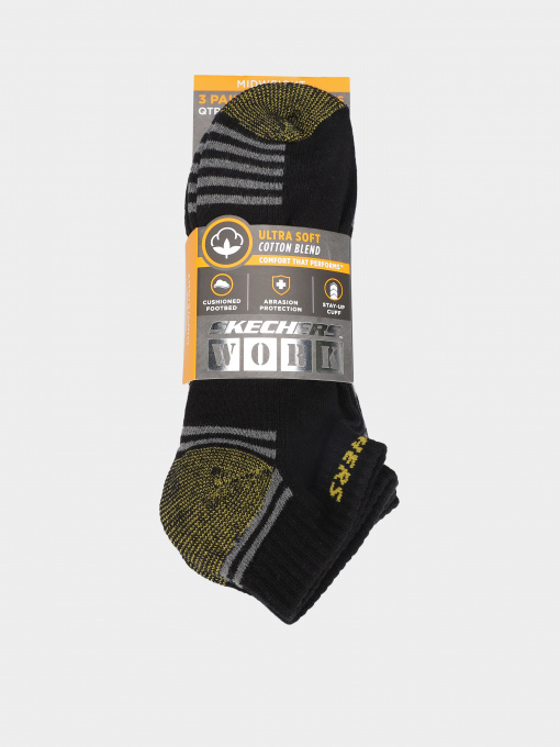 Набір шкарпеток Skechers Work Ultra Soft Cotton Blend 43-46 модель S102684-002 Фото