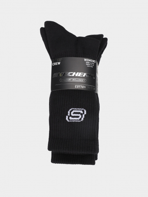 Набор носков Skechers 3PK WMS CREW SOCKS-BLACK модель S117453-001 Фото