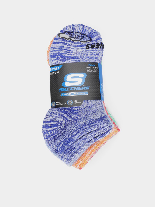 Набір шкарпеток Skechers 6 Pair Low Cut 22,5 - 25 Модель S112222-433 Фото
