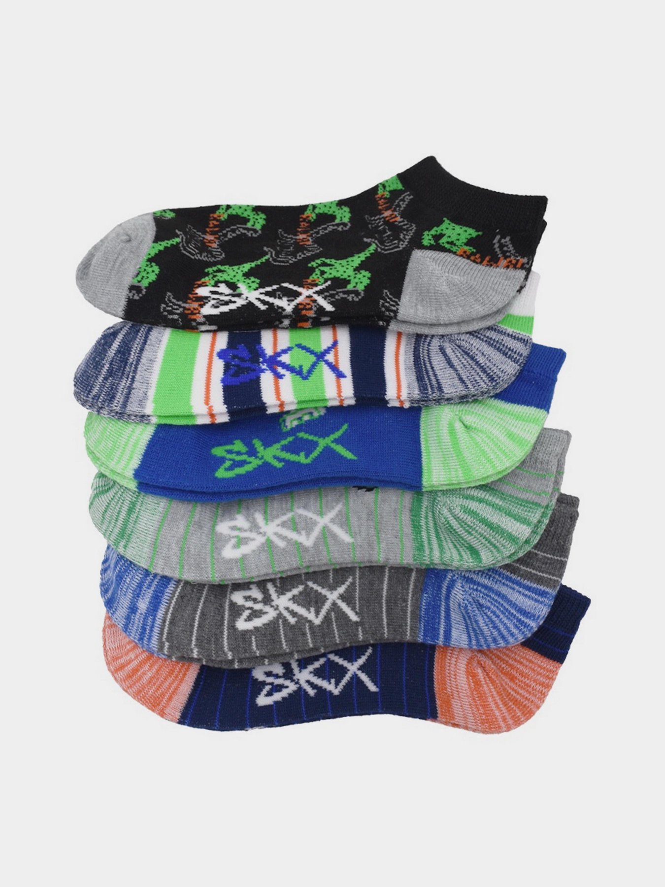 Набор носков Skechers 6pk Non Terry Low Cut 25,5 - 35,5 модель S117673-095 Фото