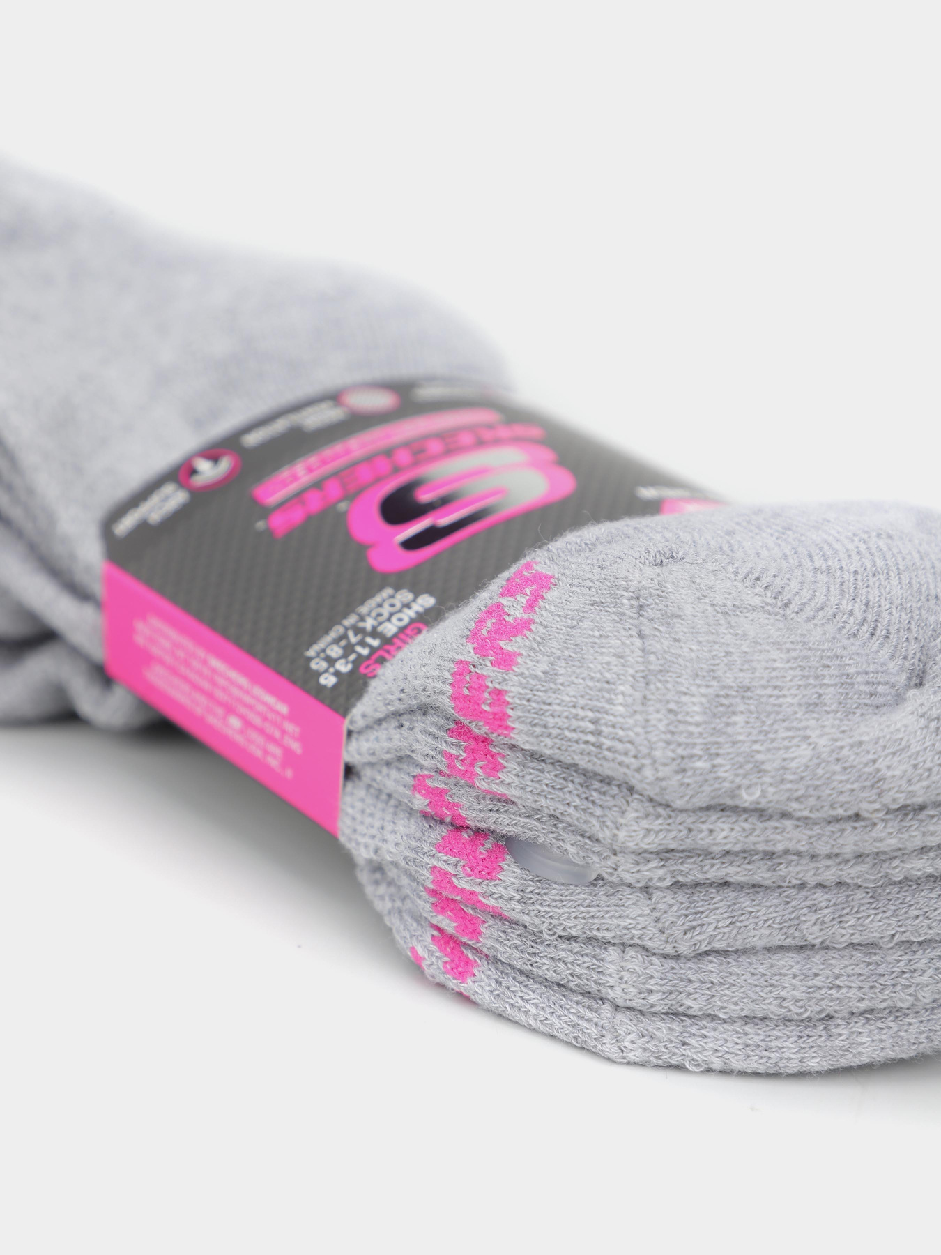 Набор носков Skechers 3pk 1/2 Terry Qtr Crew 25,5 - 35,5 модель S119349-035 Фото