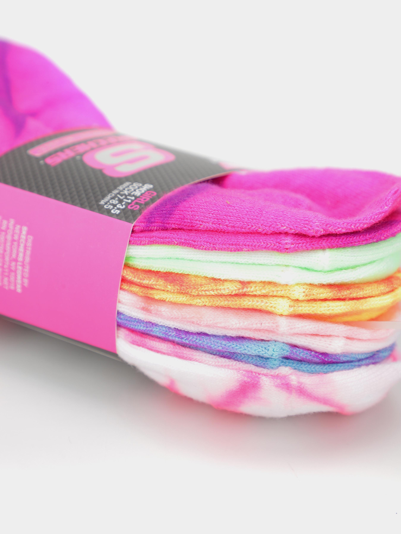 Набор носков Skechers 6pk Non Terry Tie Dye Low Cuts 25,5 - 35,5 модель S107679-070 Фото