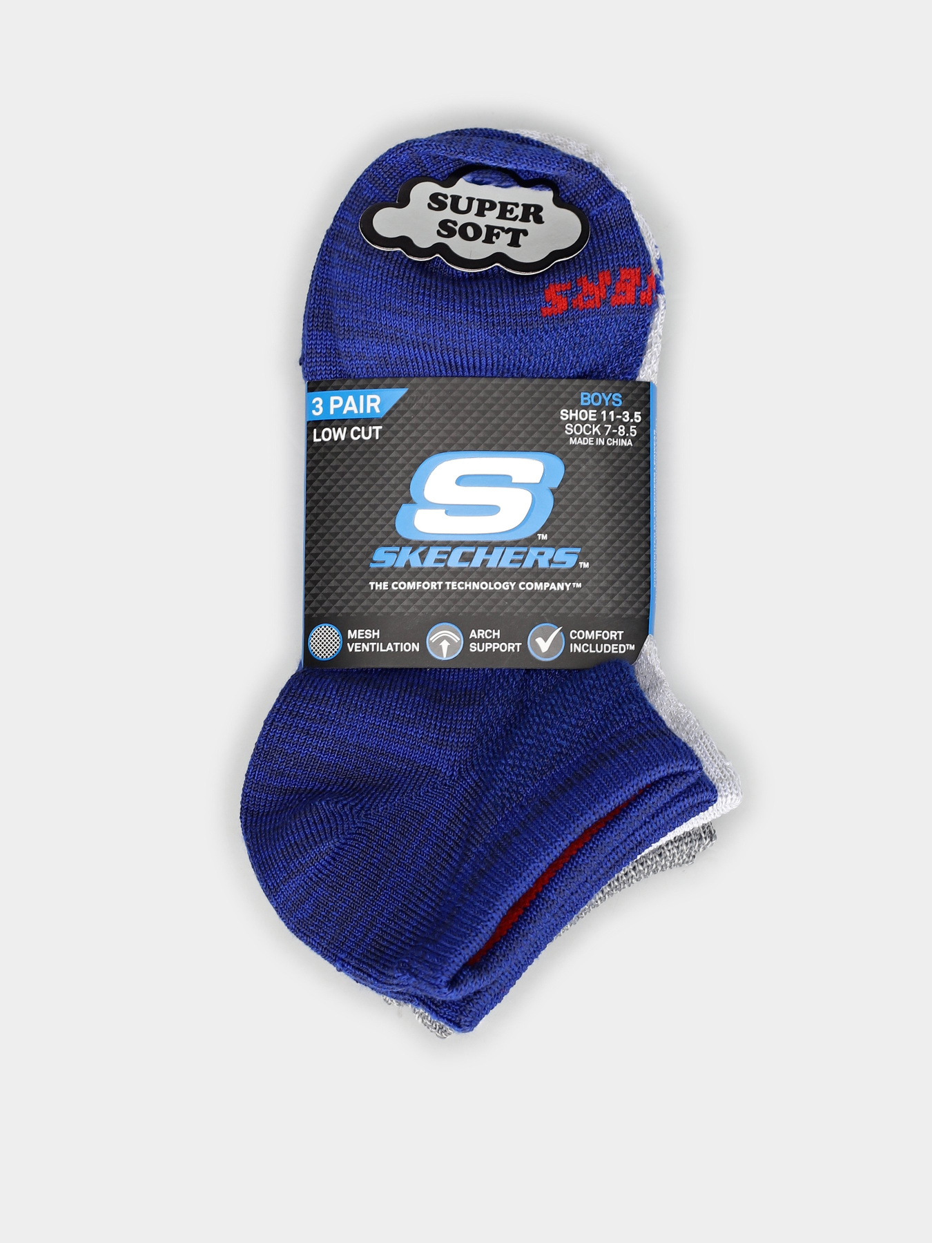 Набор носков Skechers Non Terry Low Cut 25,5 - 35,5 модель S600428-434 Фото