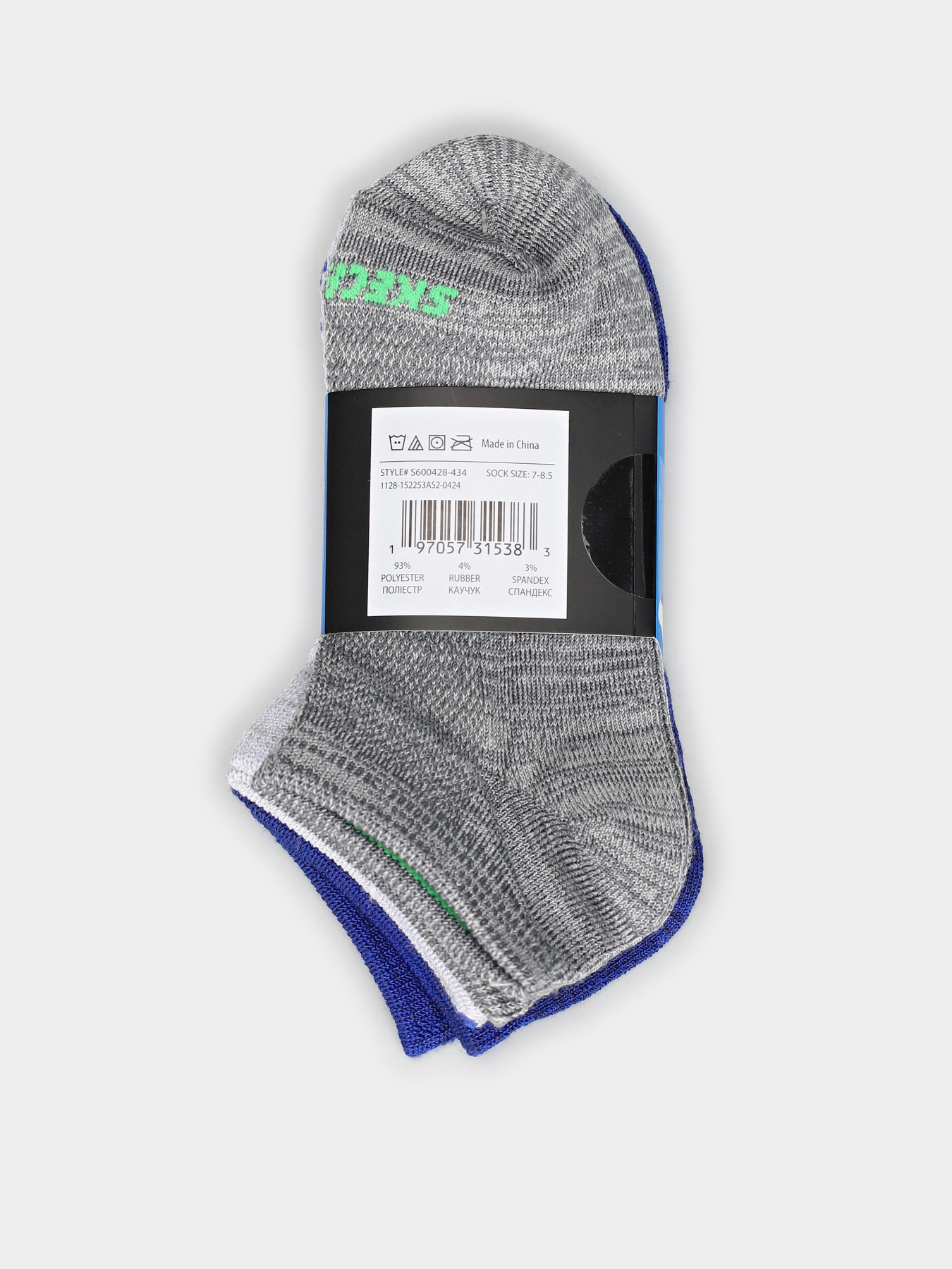 Набір шкарпеток Skechers 6PK NON TERRY  LOW CUT модель S600428-434 Фото