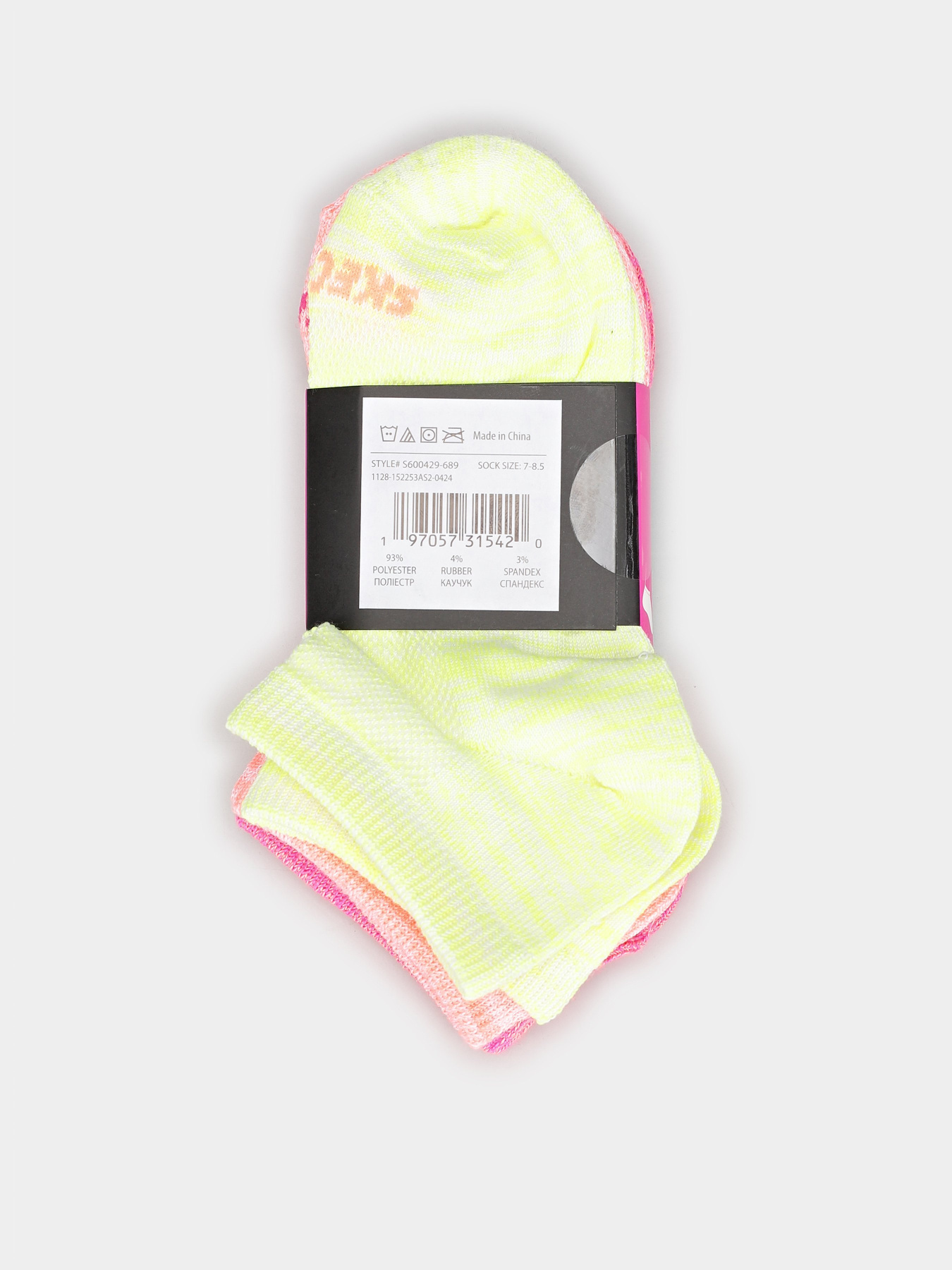 Набор носков Skechers Non Terry Low Cut 25,5 - 35,5 модель S600429-689 Фото