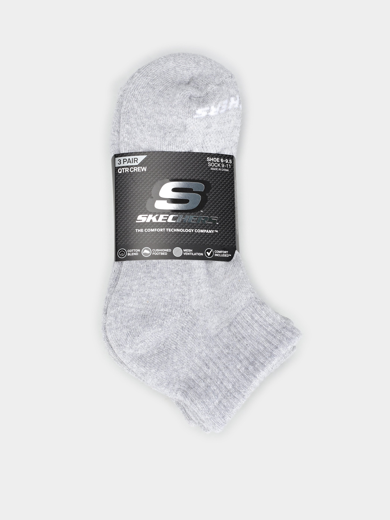 Набор носков Skechers Terry Qtr Crew 35 - 39,5 модель S111035-039 Фото