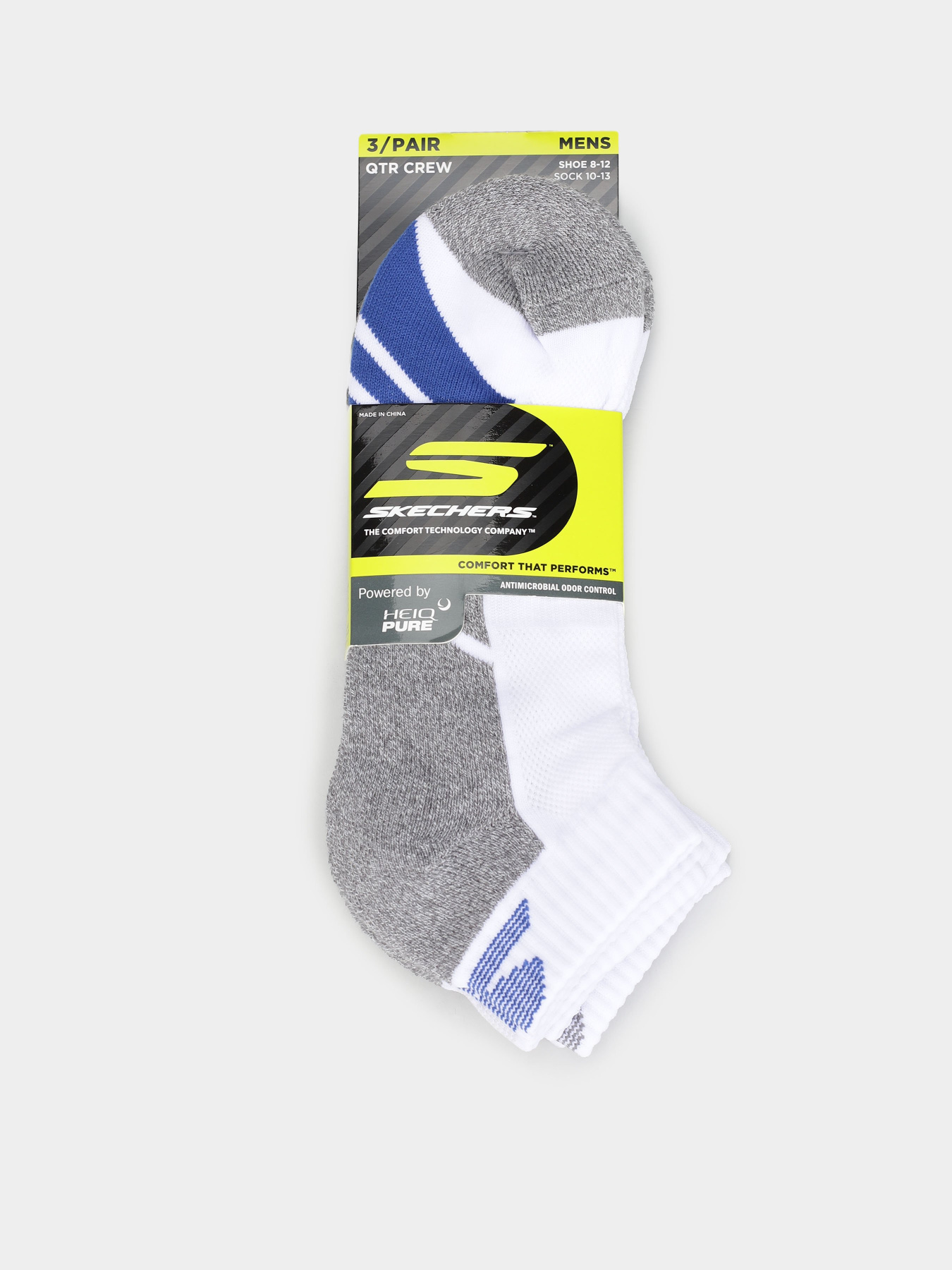 Набор носков Skechers 3PK 1/2 TERRY QTR CREW модель S114981H-109 Фото