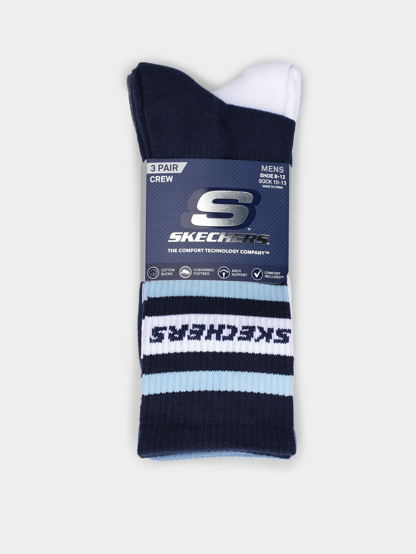 Набор носков Skechers 3PK 1/2 TERRY CREW модель S600476-412 Фото