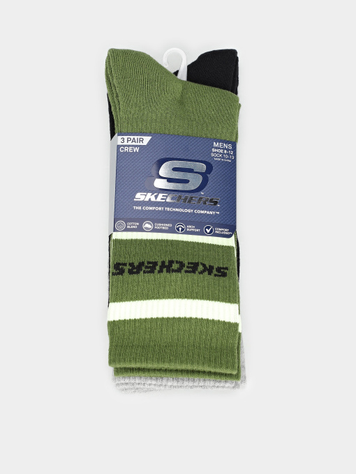 Набор носков Skechers 3PK 1/2 TERRY CREW модель S600476-315 Фото