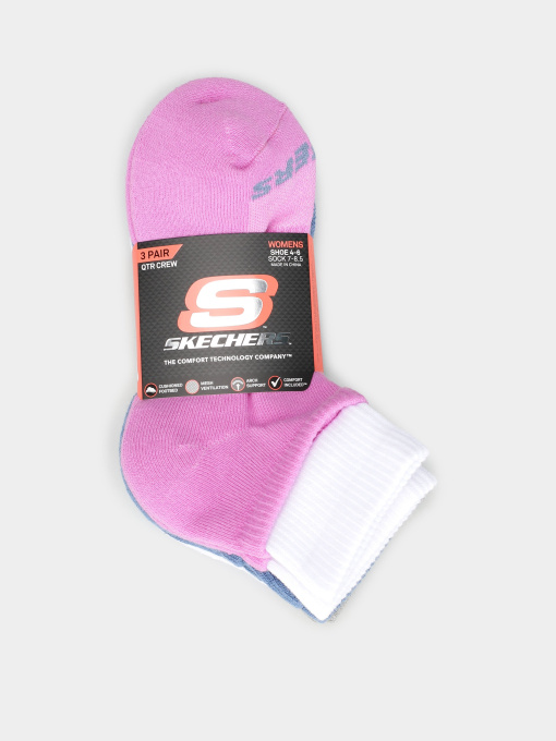 Набір шкарпеток Skechers 3PK 1/2 TERRY QTR CREW модель S600477-687 Фото