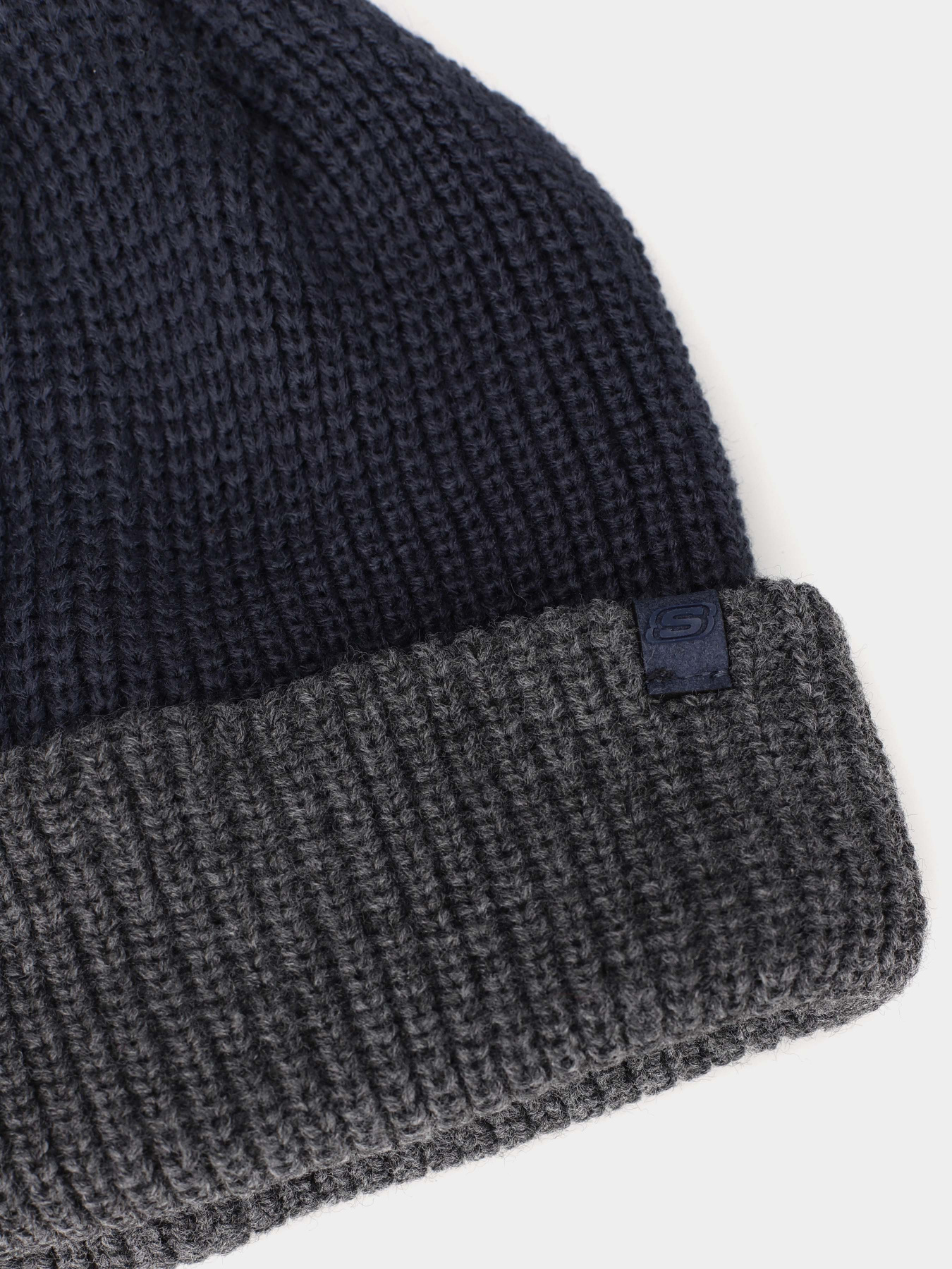 Шапка Skechers Two Toned Rib модель SMK1023 NVY Шапка Skechers Two Toned Rib модель SMK1023 NVY Фото