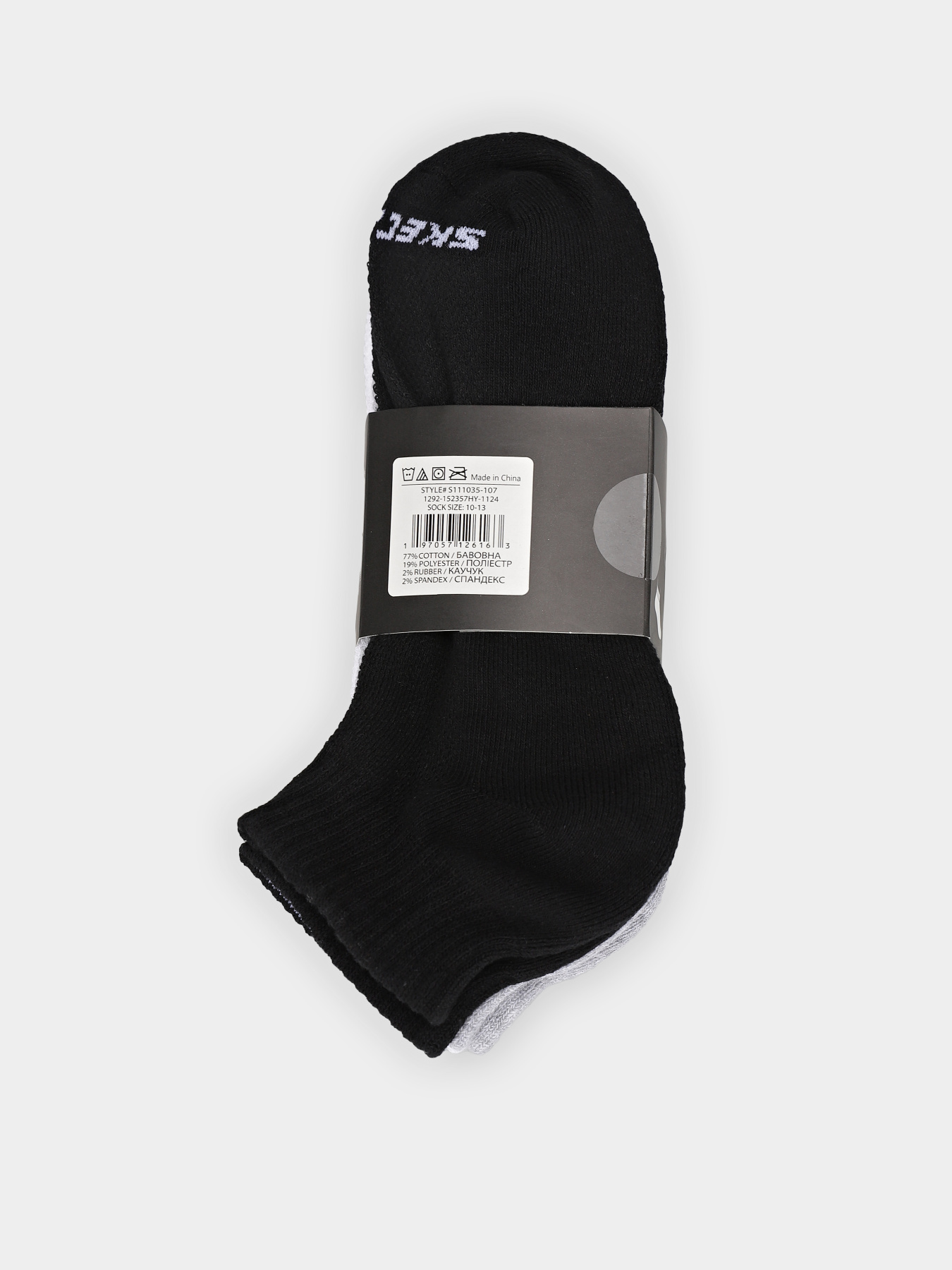 Носки и гольфы Skechers 3PK 1/2 TERRY QTR CREW модель S111035-107 Фото