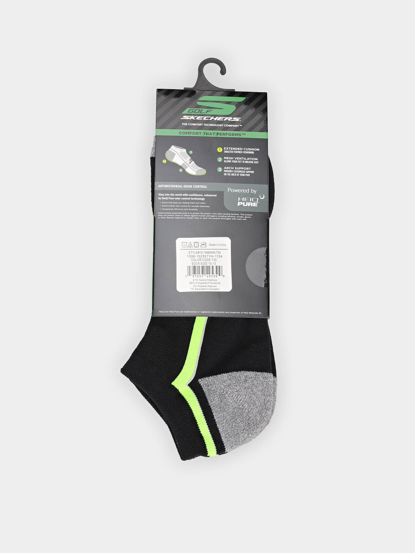 Набор носков Skechers Extended Terry Low Cut модель S114660HG-730 Фото