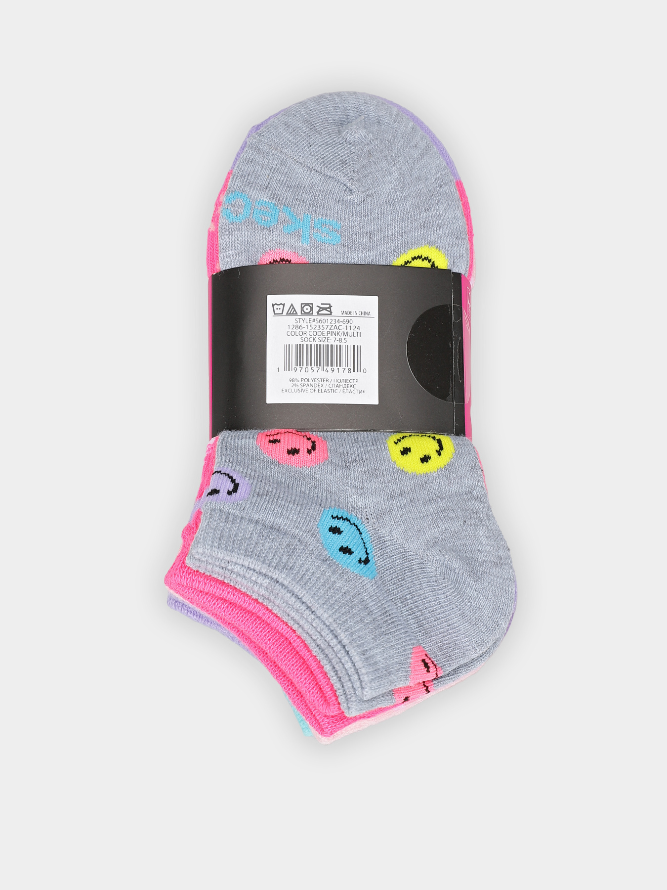 Набір шкарпеток Skechers 6PK NON TERRY LOW CUT модель S601234-690 Набір шкарпеток Skechers 6PK NON TERRY LOW CUT модель S601234-690 Фото