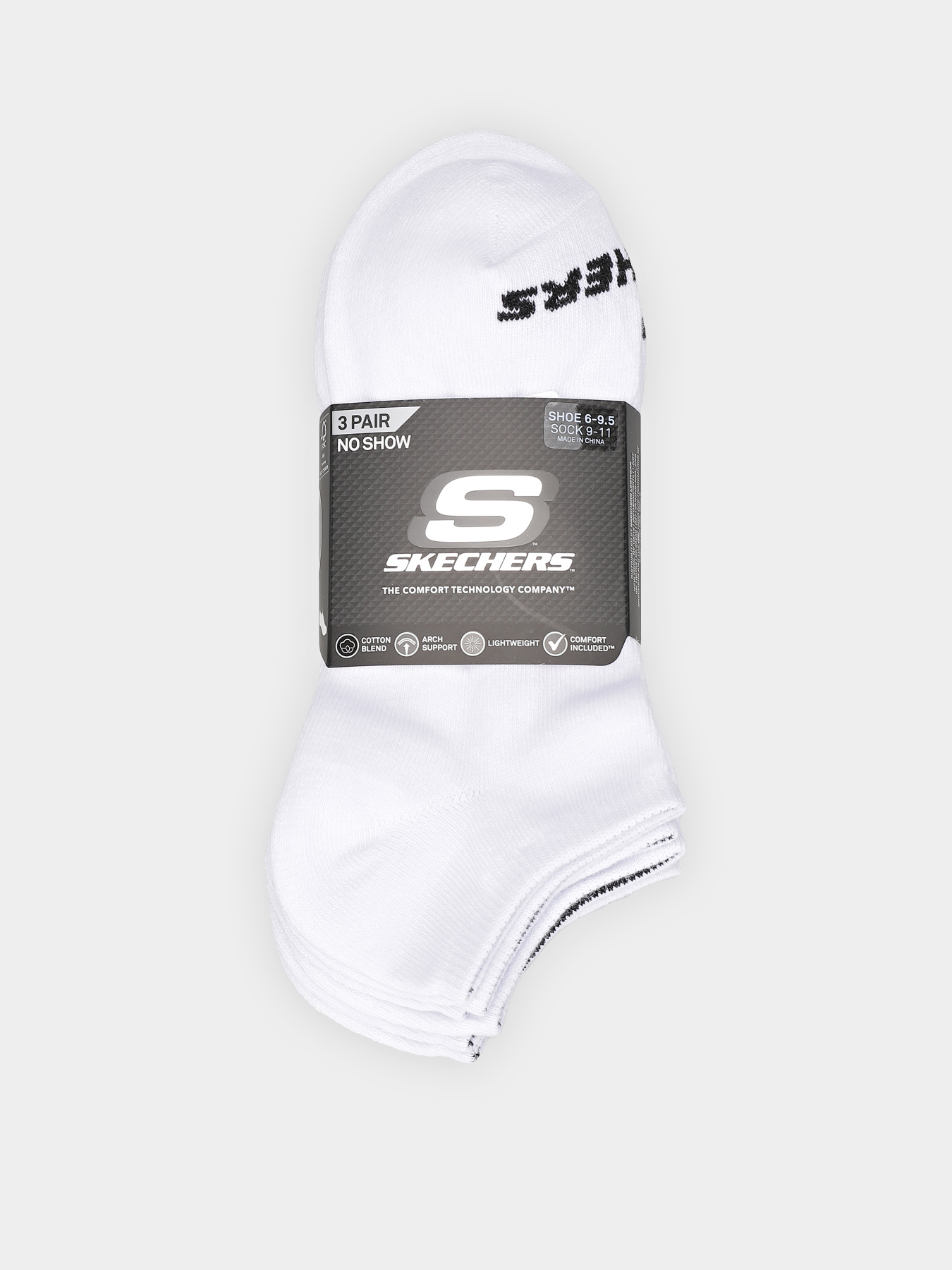 Набор носков Skechers Non Terry No Show 36-39,5 модель S114041-100-9 Фото