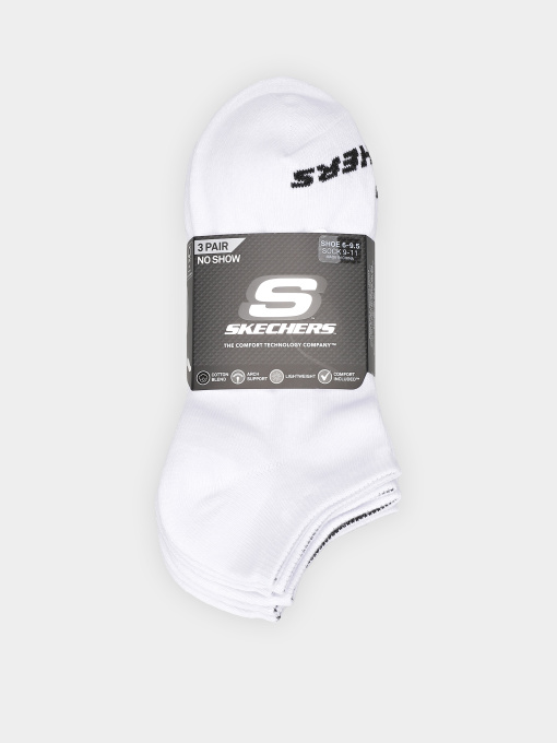 Шкарпетки та гольфи Skechers 3PK NON TERRY NO SHOW модель S114041-100-9 Фото