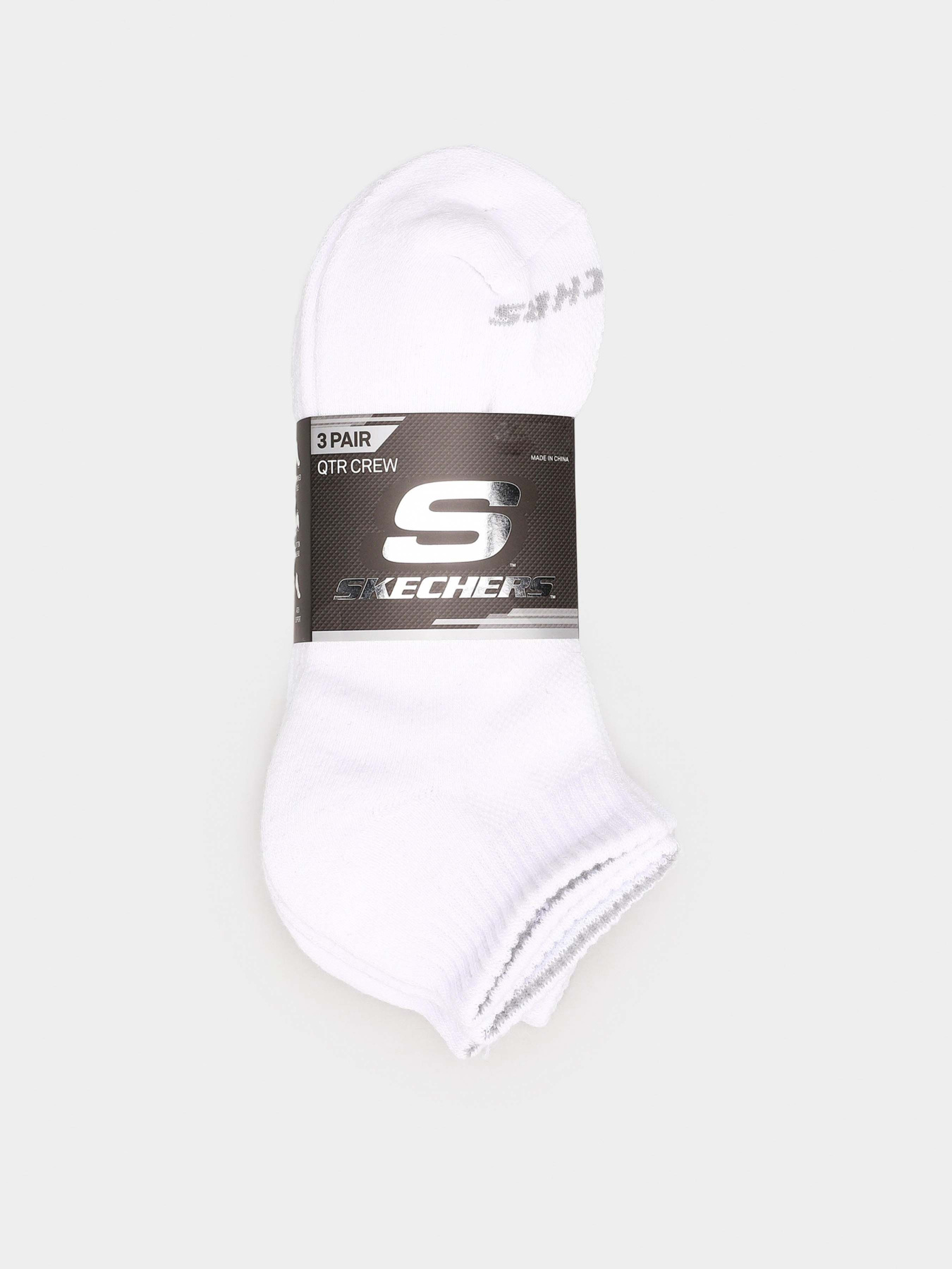 Носки и гольфы Skechers 3PK 1/2 TERRY QTR CREW модель S111035-100-10 Фото