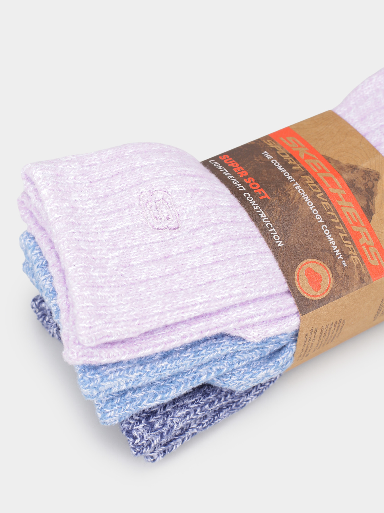 Набор носков Skechers 3PK NON TERRY CREW модель S116024-532 Набор носков Skechers 3PK NON TERRY CREW модель S116024-532 Фото