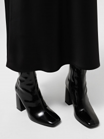 Ботильйони Steve Madden Traverse модель SM19000040 BLACK PATENT Ботильйони Steve Madden Traverse модель SM19000040 BLACK PATENT Фото