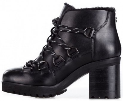 Черевики на підборах Steve Madden модель SM11000236 BLACK LEATHER — фото - INTERTOP