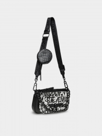 Кросс-боди Steve Madden Bmollie модель SM13001278 BLACK/WHITE Фото