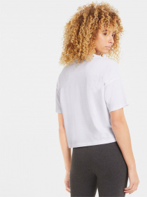 Футболка PUMA Essentials Logo Cropped модель 58686602 Фото