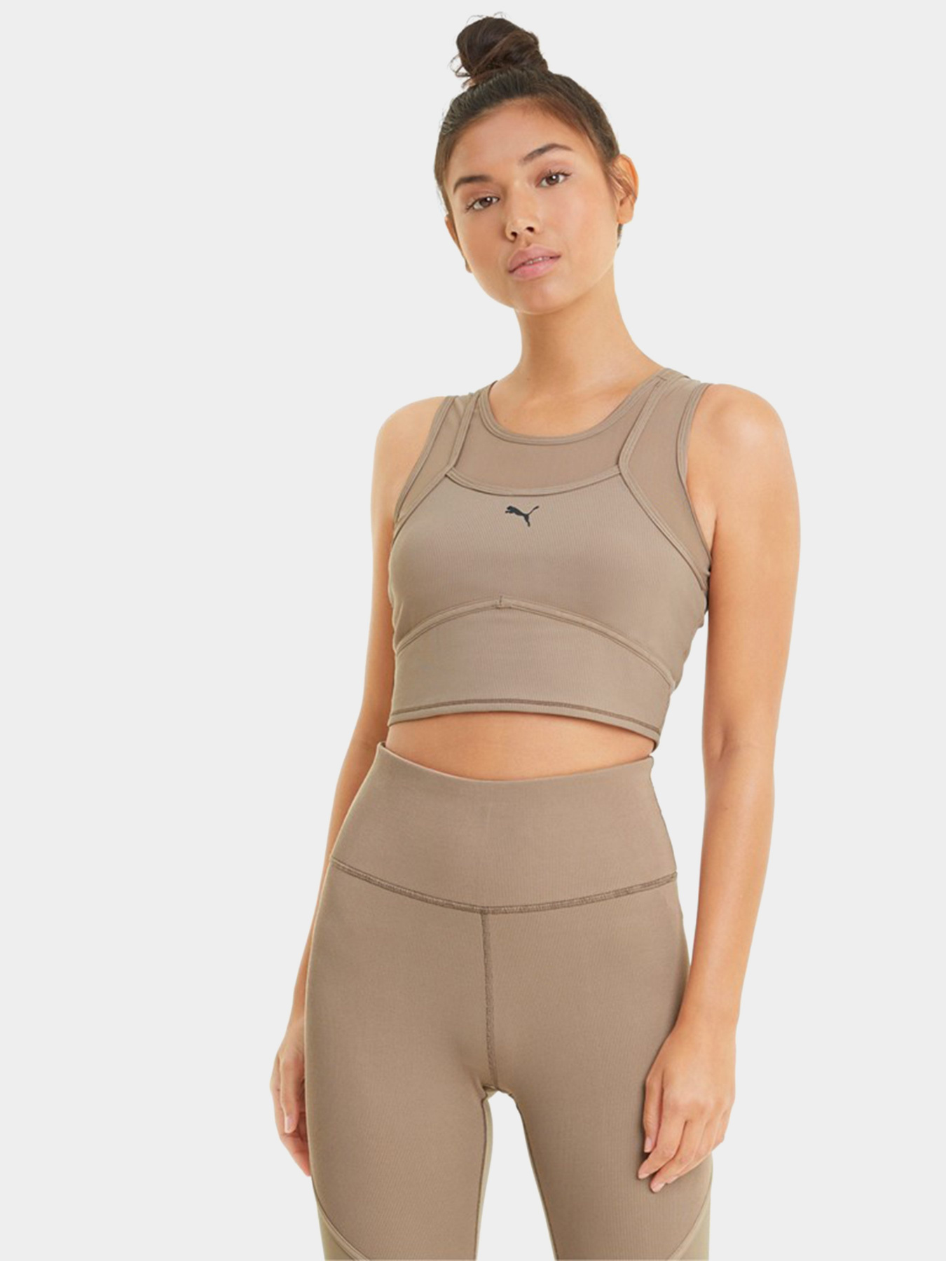 Топ PUMA STUDIO LAYERED CROP TOP модель 52022381 Фото