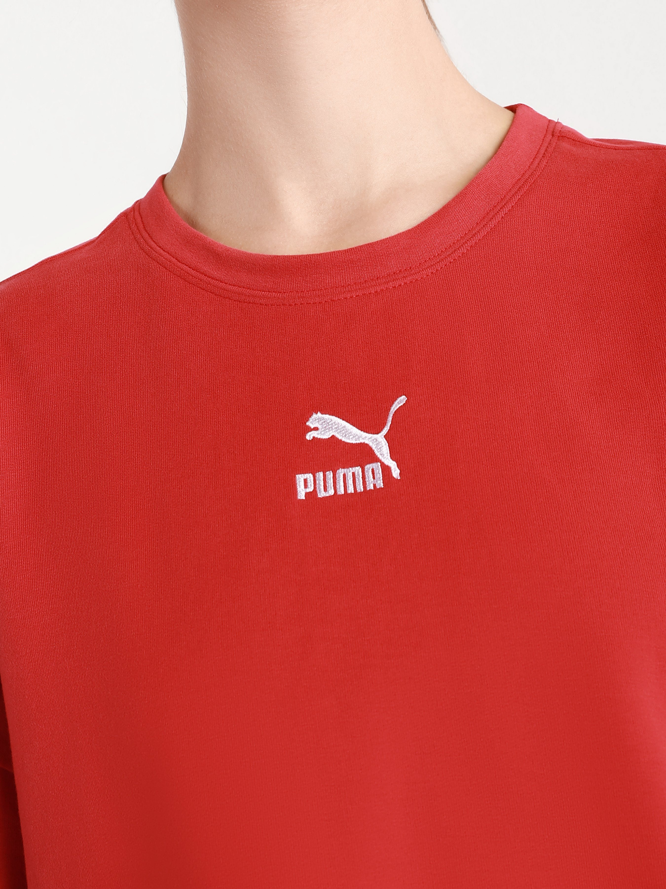 Футболка PUMA Classics Raw Edge Crew модель 53253922 Фото