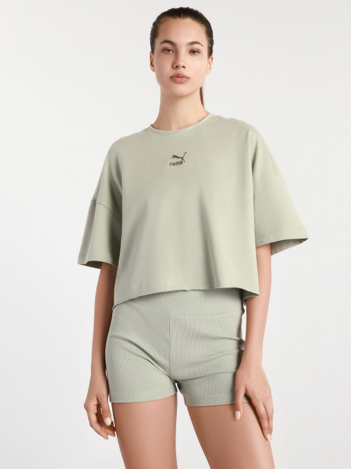 Футболки и поло PUMA Classics Raw Edge Crew модель 53253974 Фото