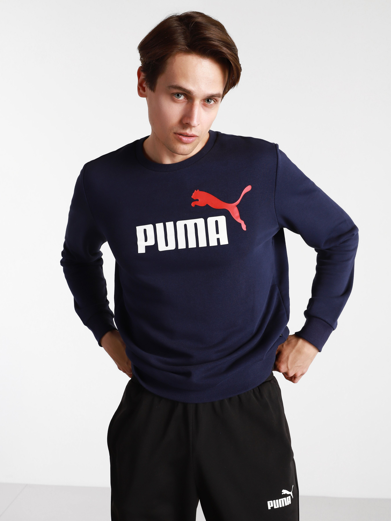 Свитшот PUMA ESS+ 2 Col Big Logo модель 58676306 Фото