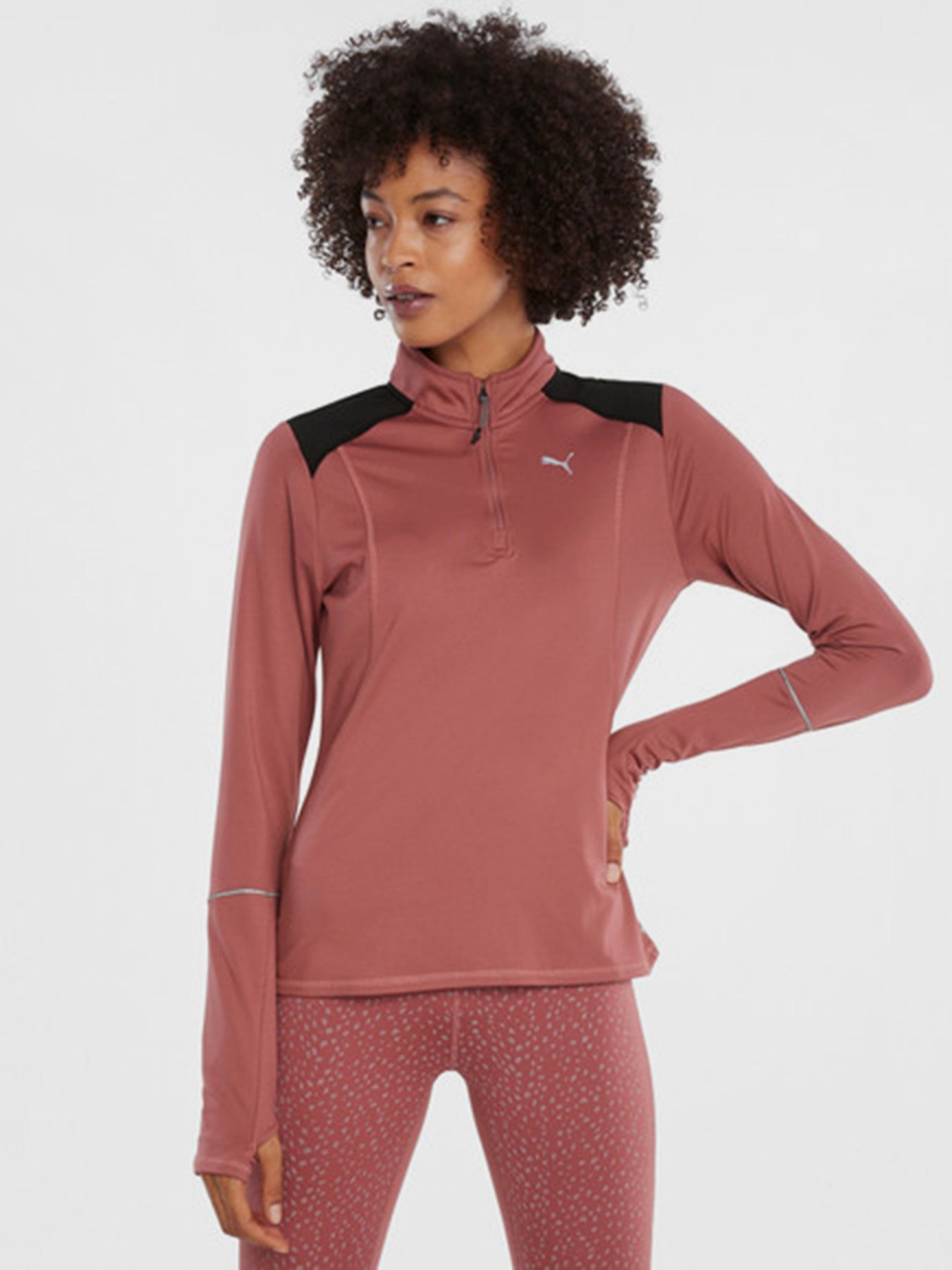 Кофта спортивная PUMA RUN WINTERIZED 1 2 ZIP модель 52084625 Фото