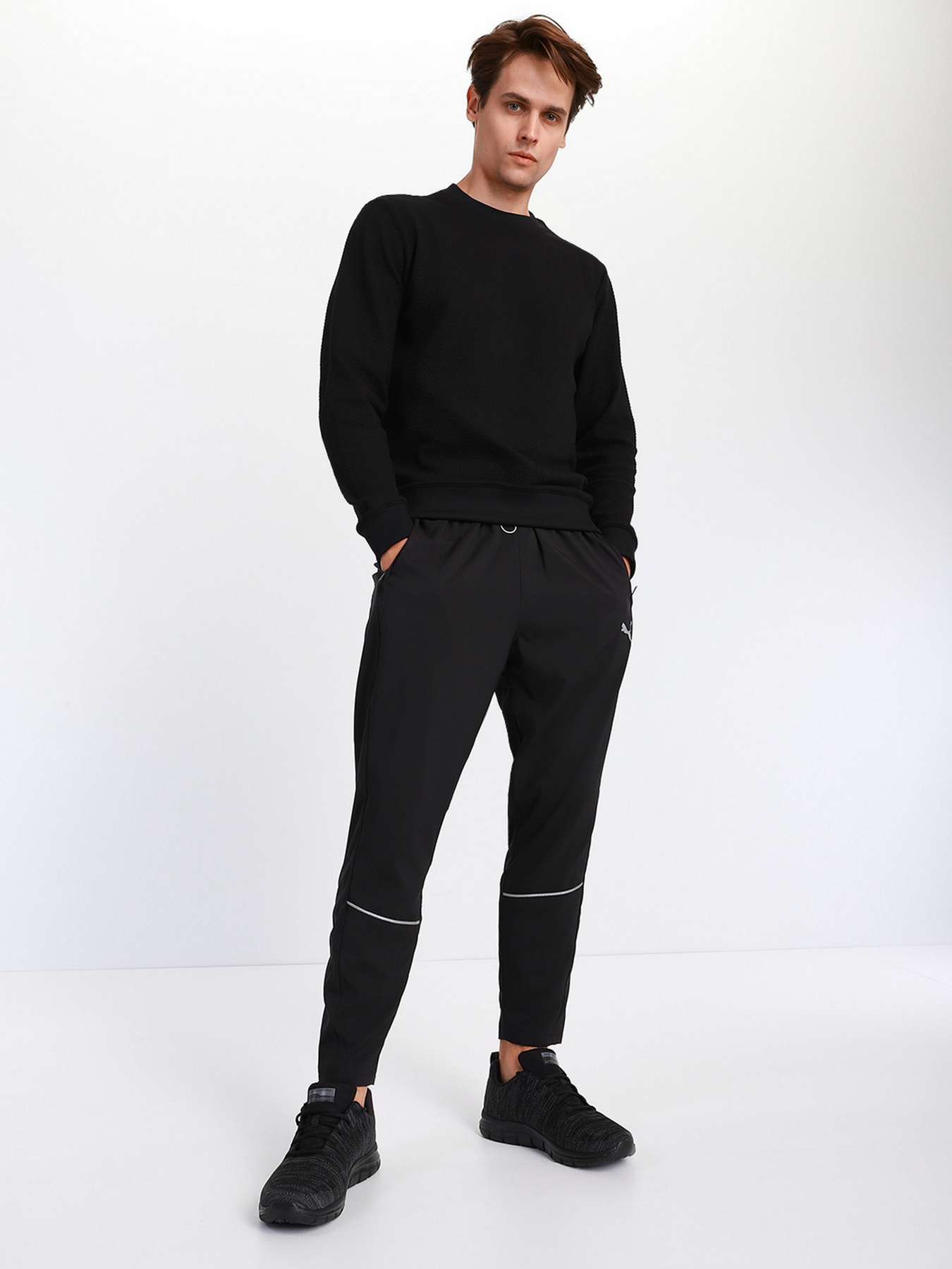 Штаны спортивные PUMA Tapered Running модель 52085801 Фото