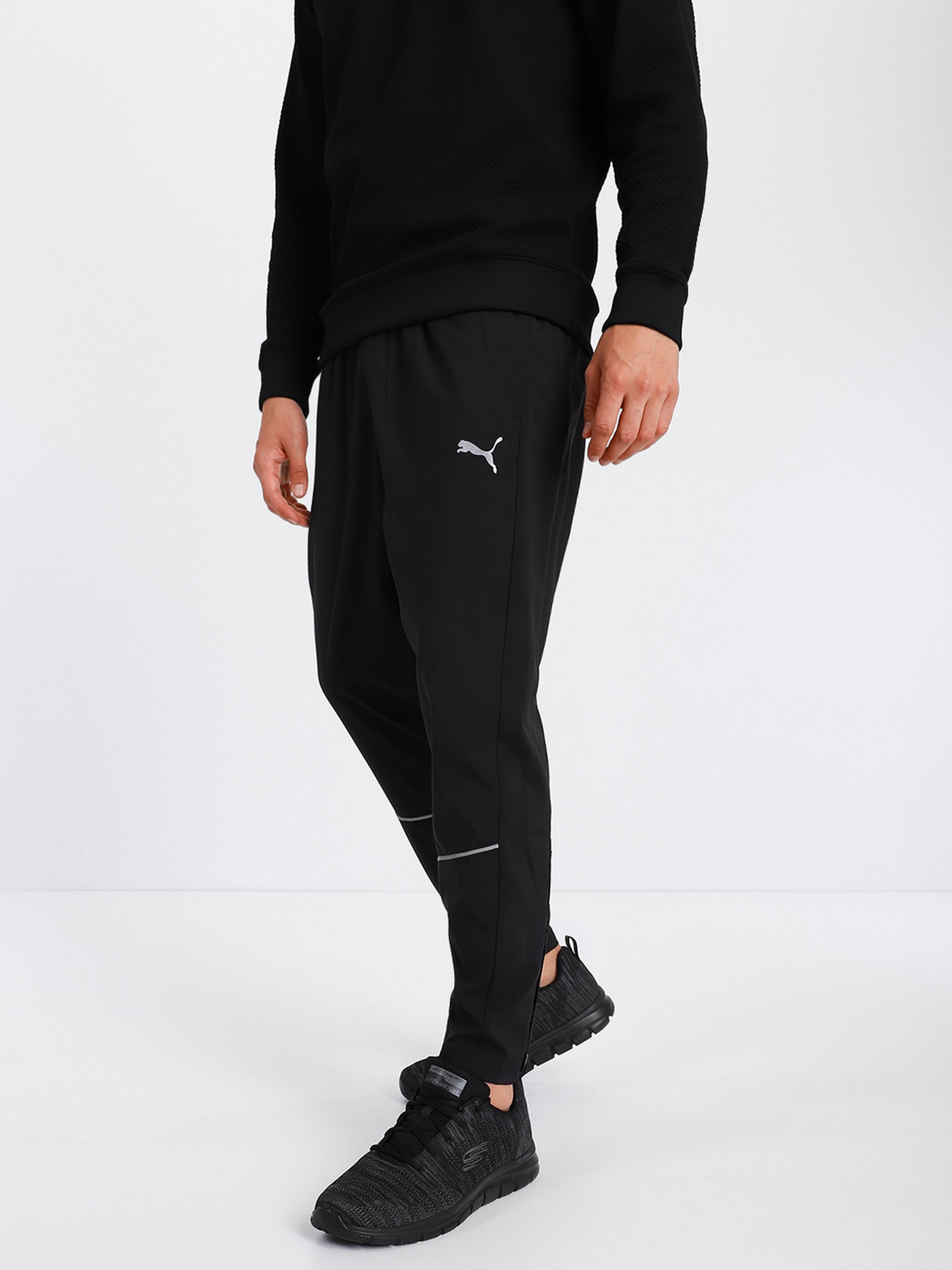 Штаны спортивные PUMA Tapered Running модель 52085801 Фото