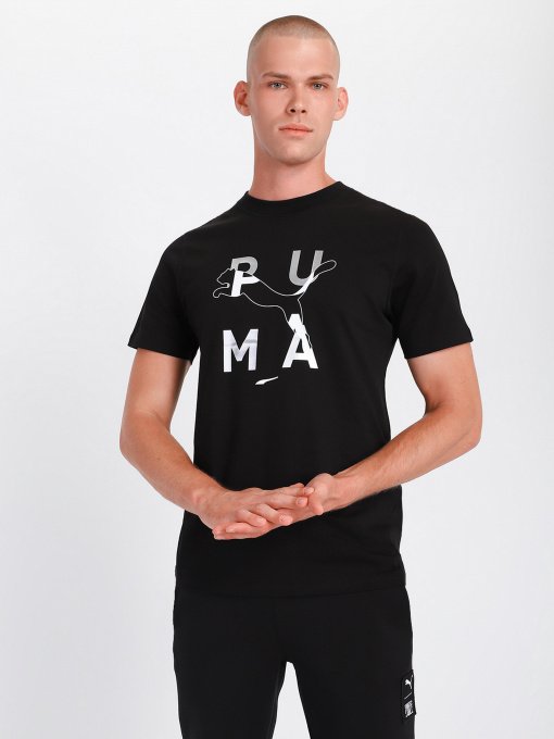 Футболка PUMA  JTS Logo Tee модель 53158201 Фото