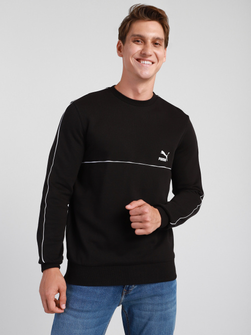 Свитшот PUMA CLSX Piped Crew TR модель 53170201 Фото