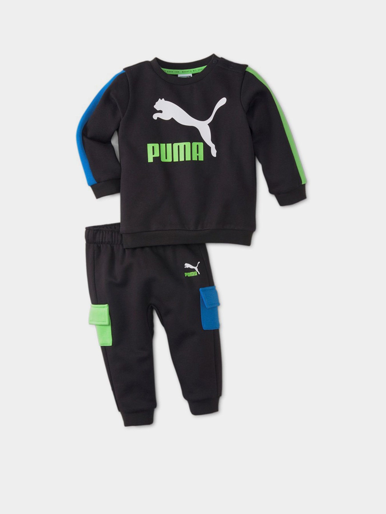 Спортивный костюм PUMA Minicats CLSX Crew Jogger модель 53181601 Спортивный костюм PUMA Minicats CLSX Crew Jogger модель 53181601 Фото