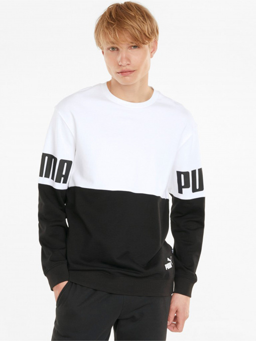 Світшот PUMA Power Colourblock Crew Neck модель 58943002 Фото