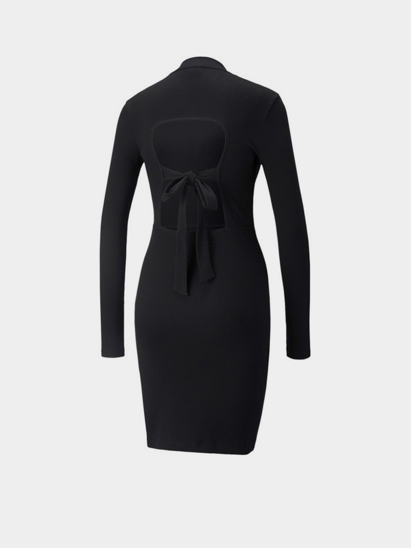 Платье мини PUMA Classics Ribbed LS Dress модель 53430401 Фото