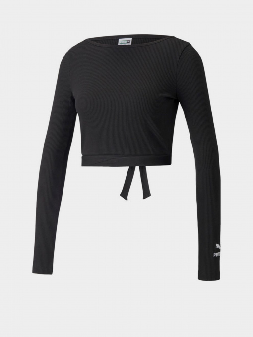 Топ PUMA Classics Ribbed LS Top модель 53430501 Фото