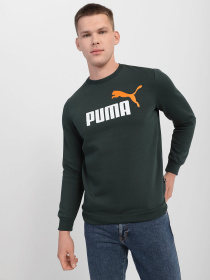 Світшот PUMA ESSENTIALS+ TWO-TONE BIG LOGO CREW модель 58676280 Фото