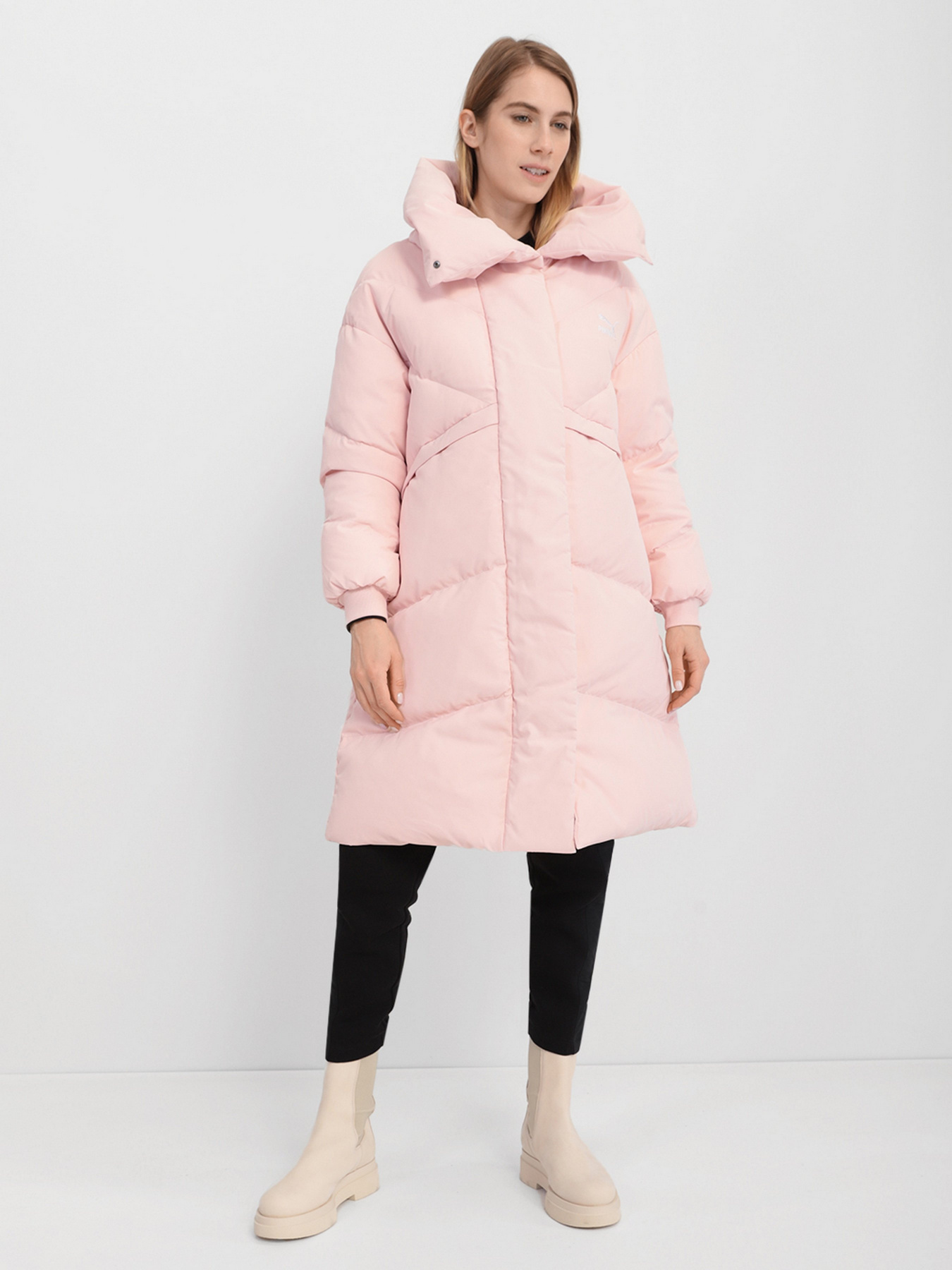 Пуховик PUMA Classics Long Down модель 58958636 Фото