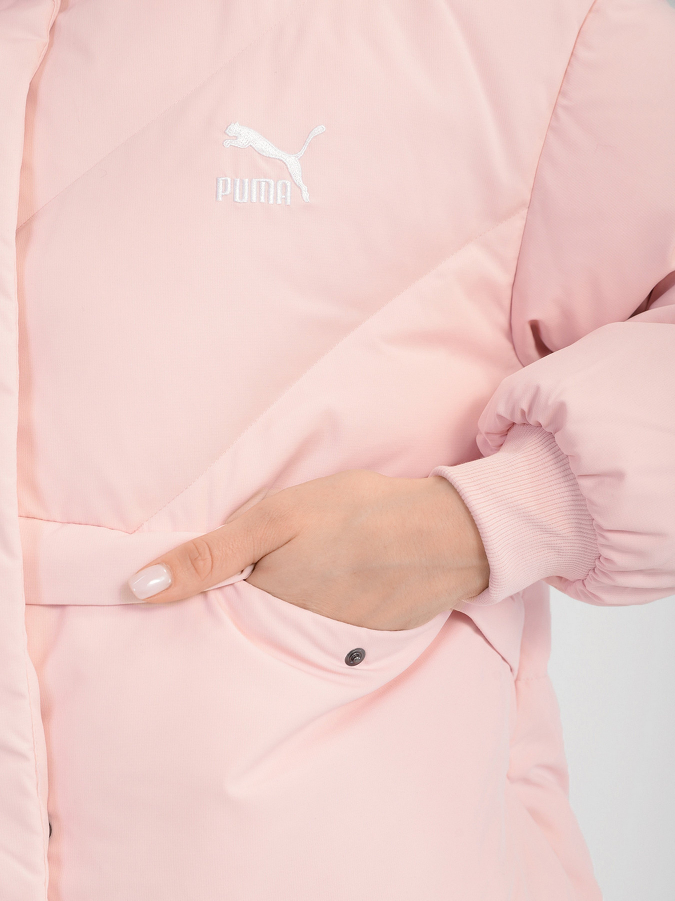 Пуховик PUMA Classics Long Down модель 58958636 Фото