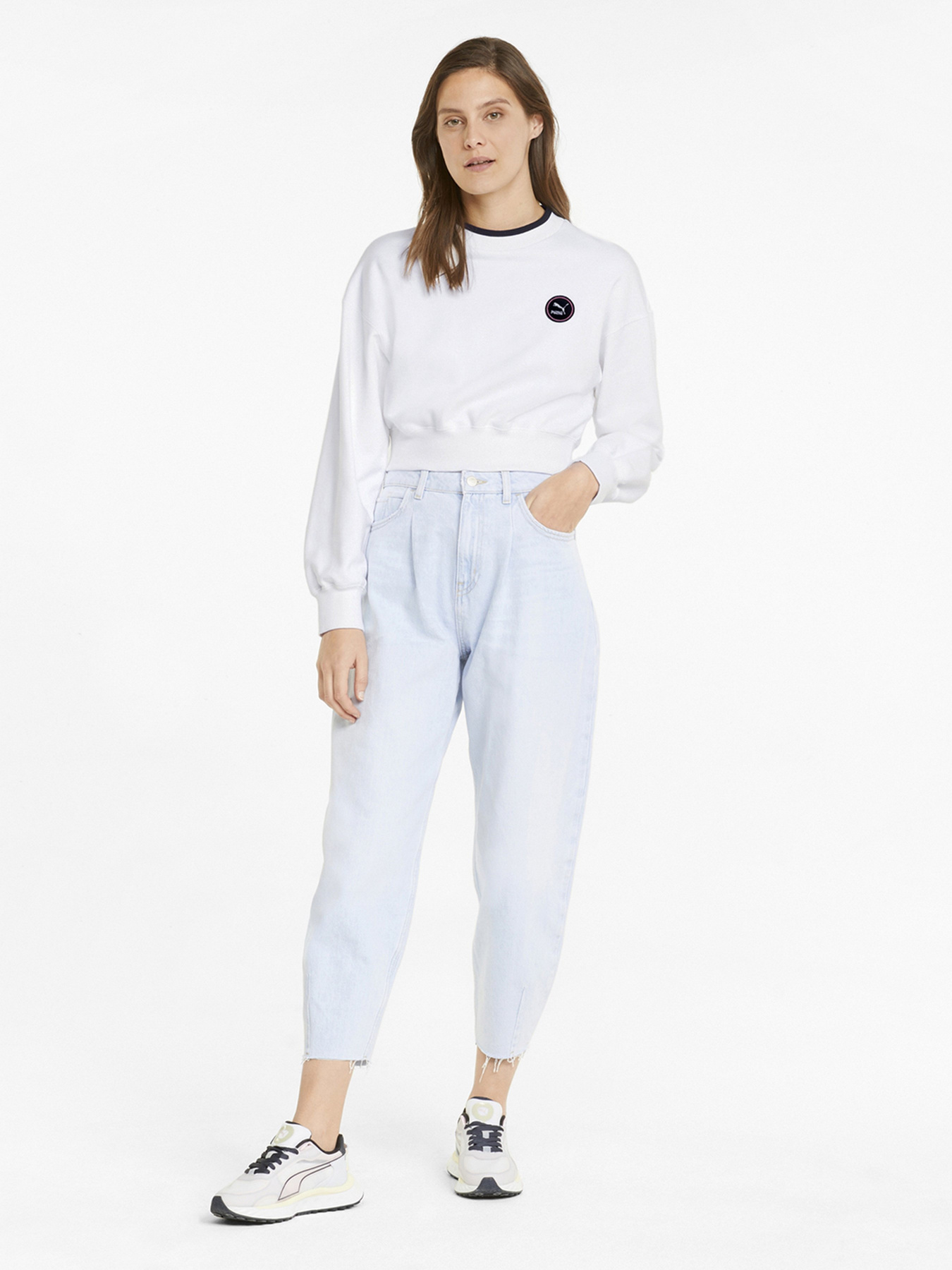 Свитшот PUMA SWxP CREW модель 53356202 Фото