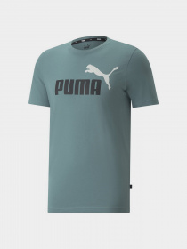 Футболка PUMA Essentials+ 2 Colour Logo модель 58675950 Фото