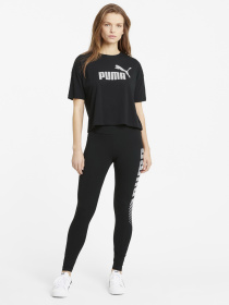 Футболка PUMA Essentials Logo Cropped модель 58686601 Фото
