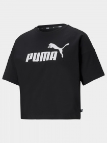 Футболка PUMA Essentials Logo Cropped модель 58686601 Фото